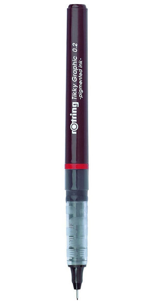 rOtring Tikky Graphic feutre fin 0 20 mm  encre noire