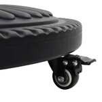 vidaXL Pied de parasol Noir Ø38-48 mm PE  béton et fer