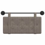 vidaXL Tête de lit suspendue Gris PU antique