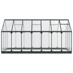 vidaXL Serre de jardin avec porte Anthracite 183 5 x 423 5 x 207 cm