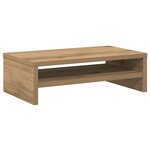 vidaXL Support de moniteur chêne artisanal 42x24x13 cm bois ingénierie