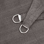 vidaXL Voile d'ombrage 160 g/m² Anthracite 2 5x2 5x3 5 m PEHD
