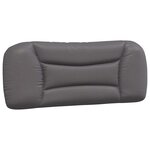 vidaXL Cadre de lit avec LED sans matelas gris 100x200 cm