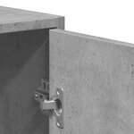 vidaXL Armoire de bain avec miroir gris béton bois d'ingénierie