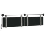 vidaXL Tête de lit suspendue Avec lumière LED Gris clair Velours