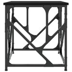 vidaXL Table basse noir 45x45x47 5 cm bois d'ingénierie