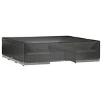 vidaXL Housses de salon de jardin 2 Pièces 16 œillets 240x240x55 cm carré