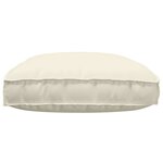 vidaXL Coussin pour assise de palette Crème 120 x 80 x 12 cm