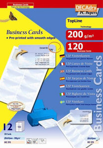 Pack 12X10 Cartes 'Bl' Ciel Cr