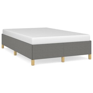 vidaXL Cadre de lit sans matelas gris foncé 120x200 cm tissu