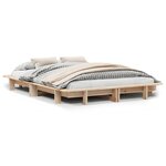 vidaXL Cadre de lit sans matelas 120x190 cm bois de pin massif