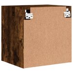 vidaXL Meuble TV mural chêne fumé 40 5x30x40 cm bois d'ingénierie