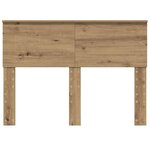 vidaXL Tête de lit Chêne artisanal 120 cm Bois d'ingénierie