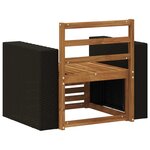 vidaXL Sofa de milieu extérieur Naturel