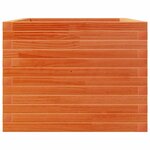vidaXL Jardinière cire marron 110x60x46 cm bois de pin massif
