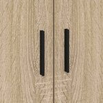 vidaXL Cadre de lit Chêne Sonoma 80 x 200 cm Bois d'ingénierie