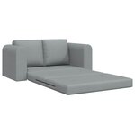 vidaXL Canapé-Lit Gris clair 148 x 71 x 83 cm tissu