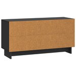 vidaXL Meuble TV Noir 99 x 34 5 x 50 cm Bois d'ingénierie