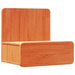 vidaXL Table de chevet avec tiroir 2 Pièces Brun cire 44 x 32 5 x 40 cm