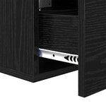 vidaXL Cabinet de chevet Chêne noir 35 x 35 x 20 cm Bois d'ingénierie