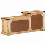 vidaXL banc Marron 110 x 35 x 50 cm Bois de mangue massif