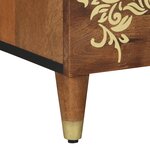 vidaXL Table de chevet Marron miel Bois massif 50 x 33 x 60 cm Durable