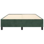 vidaXL Cadre de lit sans matelas vert foncé 140x200 cm velours