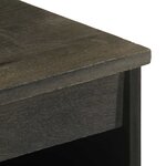 vidaXL Buffet noir 60x33x75 cm bois massif de manguier
