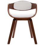 vidaXL Chaises à manger lot de 6 bois courbé et similicuir