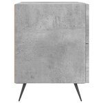 vidaXL Table de chevet gris béton 40x35x47 5 cm bois d’ingénierie