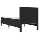 vidaXL Cadre de lit avec matelas Noir 80 x 200 cm Velours