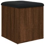 vidaXL Banc de rangement chêne marron 42x42x45 cm bois d'ingénierie