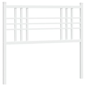 vidaXL Tête de lit de remplacement métal blanc 100 cm