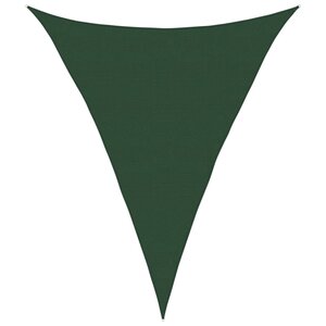 vidaXL Voile d'ombrage 160 g/m² Vert foncé 5x6x6 m PEHD