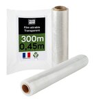 Pack And Move - Lot 2 Rouleaux Film Étirable - 300 M - Transparent - Film Déménagement Film Emballage Film Palette Film Protection
