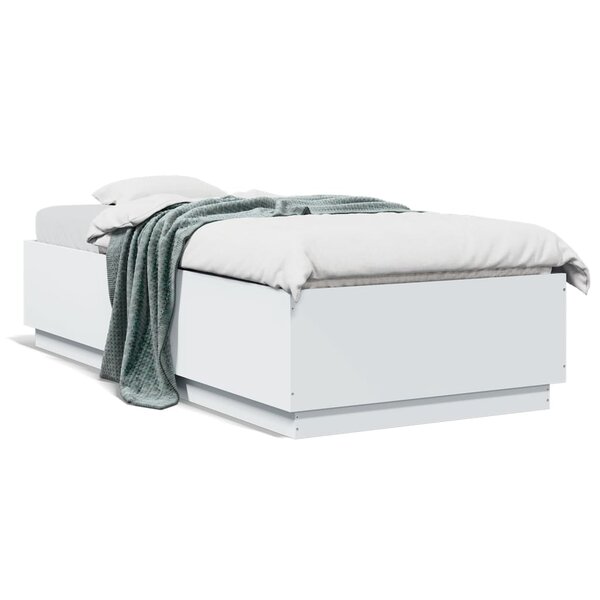 vidaXL Cadre de lit sans matelas blanc 90x200 cm