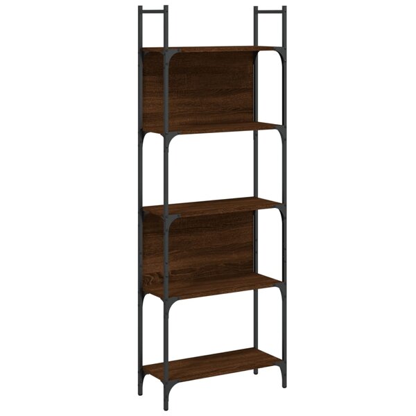 vidaXL Bibliothèque à 5 niveaux chêne marron 60 5x24x166 5 cm