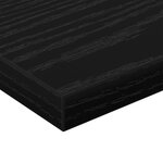 vidaXL Planche d'étagère 4 Pièces  bois noir 40x10x1.5 cm  en bois d'ingénierie