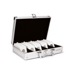 Coffret pour 650 cadres cartonnés pour monnaies de collection.