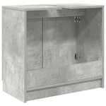 vidaXL Cabinet de salle de bain Gris béton 64 5 x 33 5 x 59 cm