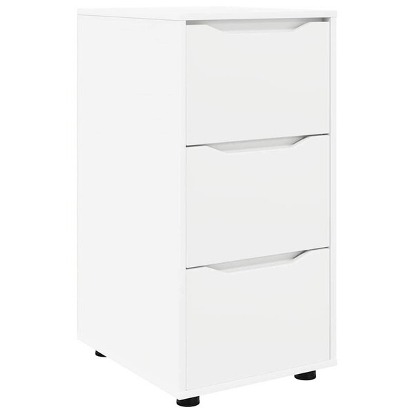 vidaXL Armoire de rangement Blanc 40 x 48 x 81 cm Bois d'ingénierie