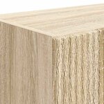 vidaXL Meuble TV mural Montage mural Chêne Sonoma 59 5 x 31 x 100 cm