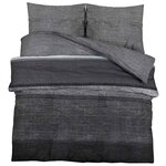 vidaXL Ensemble de housse de couette gris foncé 240x220 cm Coton