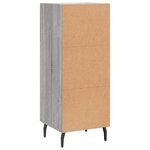 vidaXL Buffet Sonoma gris 34 5x34x90 cm Bois d'ingénierie