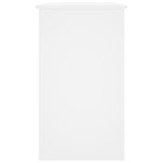 vidaXL Bureau Blanc 90x45x76 cm Bois d’ingénierie