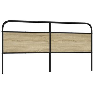 vidaXL Tête de lit de remplacement chêne sonoma 190 cm acier et bois d'ingénierie