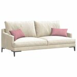 vidaXL Coussins de canapé 2 Pièces Rose 50 x 30 cm