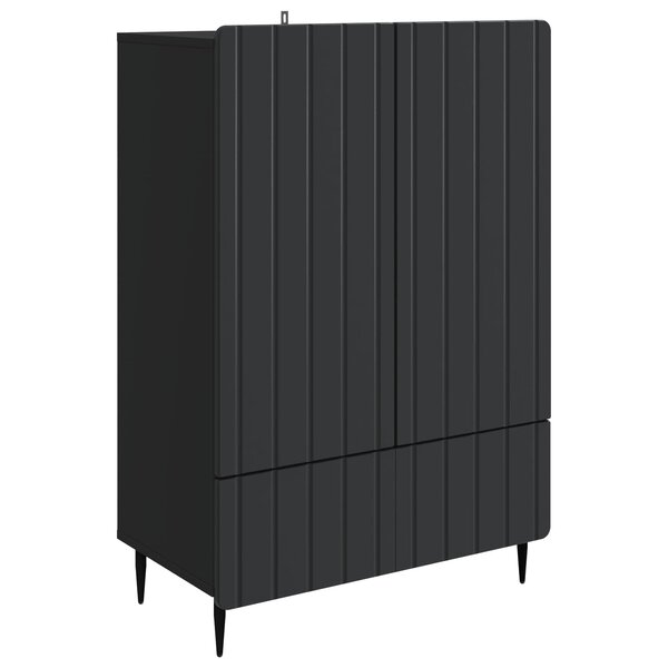 vidaXL Buffet Noir 66 x 34 5 x 97 cm Bois d'ingénierie