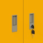 vidaXL Armoire de rangement Jaune moutarde 90 x 40 x 40 cm Acier