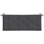 vidaXL Coussins de banc de jardin lot de 2 anthracite mélangé tissu